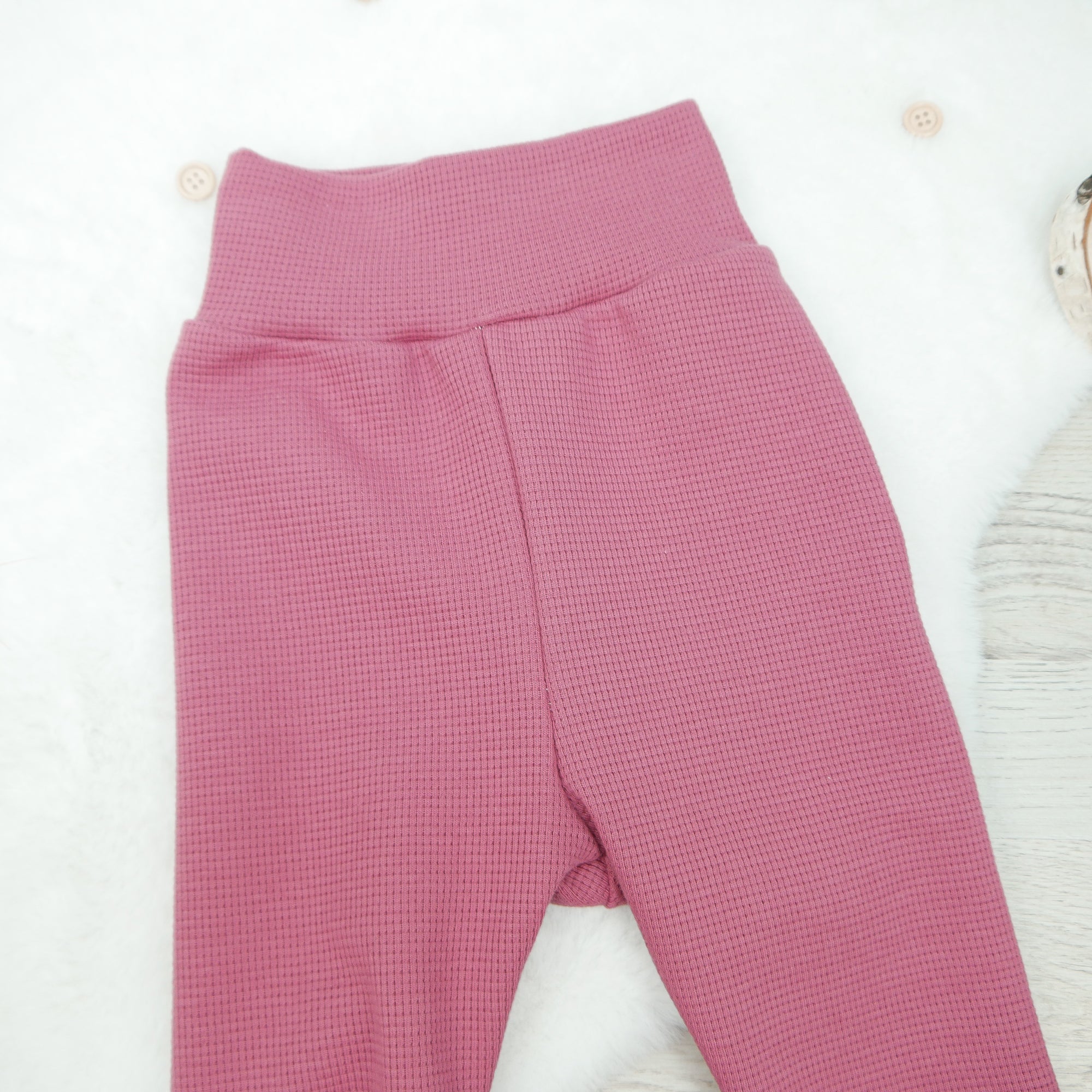 Leggings Waffeljersey Altrosa - Gr. 104