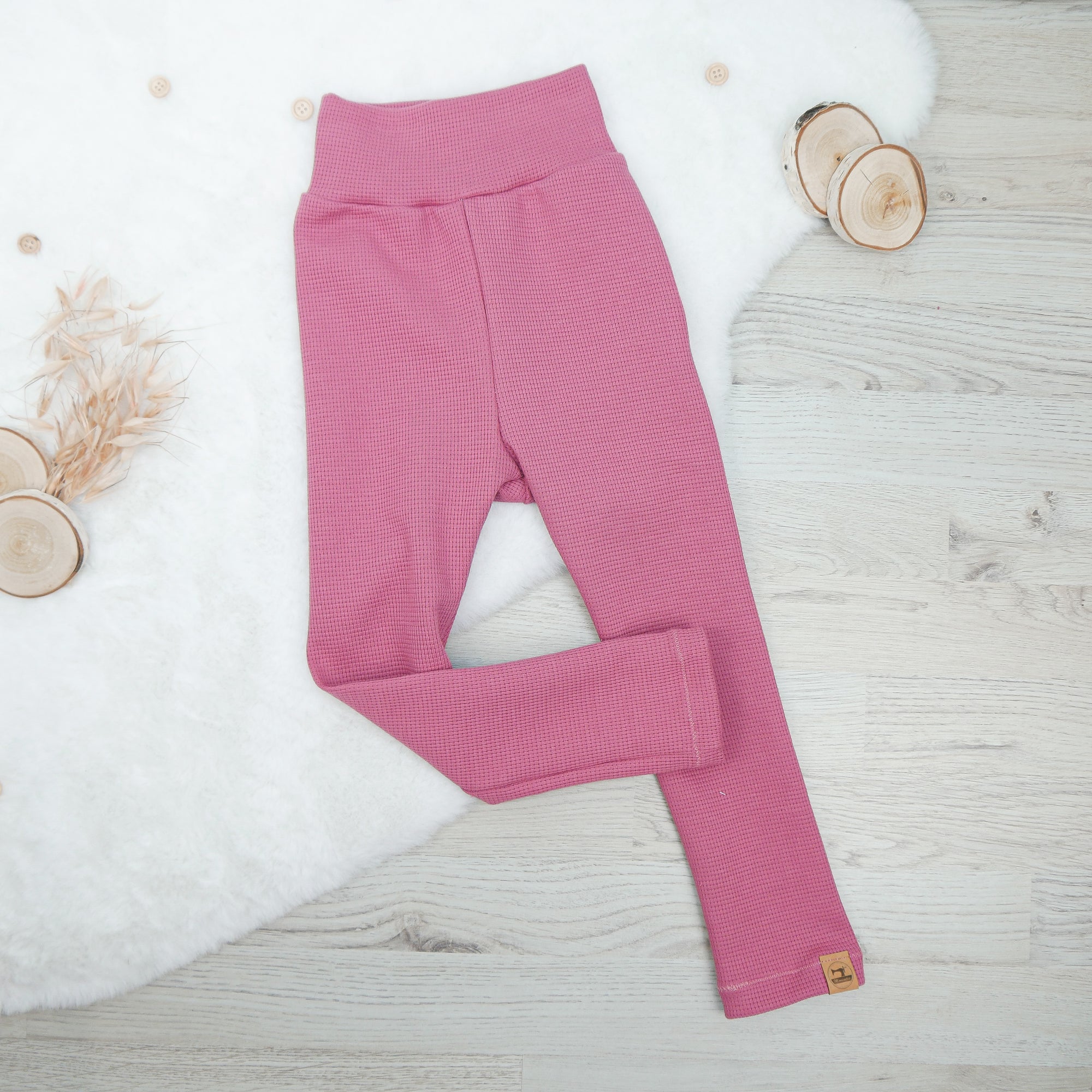 Leggings Waffeljersey Altrosa - Gr. 104