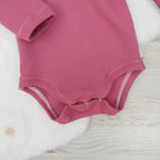 Body Waffeljersey Altrosa - Gr. 74