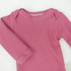 Body Waffeljersey Altrosa - Gr. 74