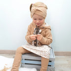 Leggings Waffeljersey Beige