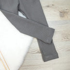 Leggings Waffeljersey Grau