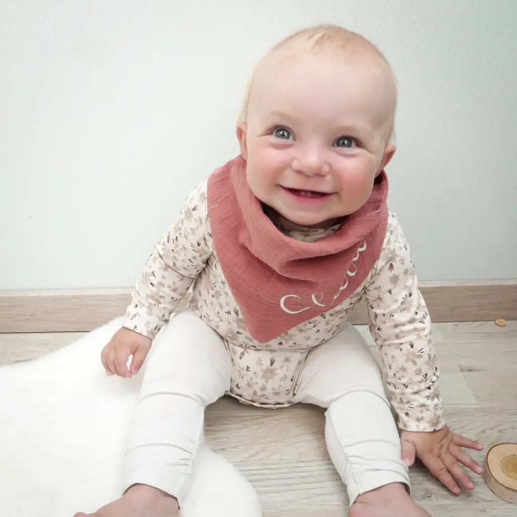 Musselintuch Baby Kind personalisiert | Dreieckstuch 