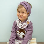 Waffeljersey Haarband Kinder Altrosa