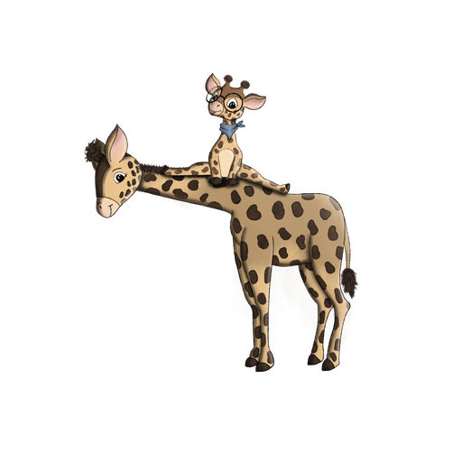 Bügelbild - Giraffe